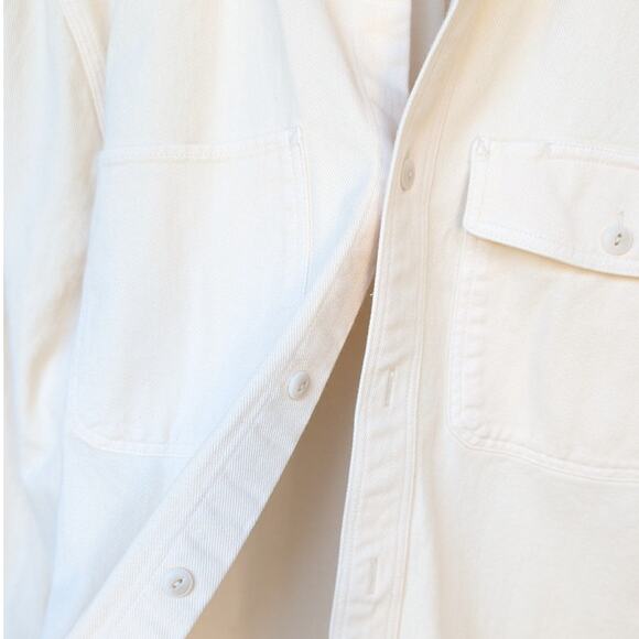 Madewell Vintage Linen Easy Fit Garment-Dyed Work Twill Shirt, size L - Picture 5 of 8